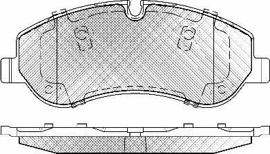 BSF 20037 - Тормозные колодки, дисковые, комплект autospares.lv