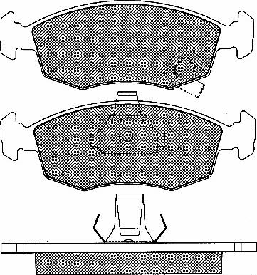 BSF 20029 - Тормозные колодки, дисковые, комплект autospares.lv