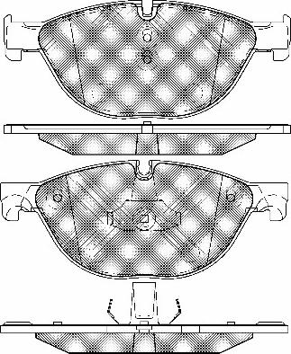 BSF 20020 - Тормозные колодки, дисковые, комплект autospares.lv