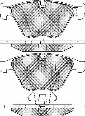 BSF 20021 - Тормозные колодки, дисковые, комплект autospares.lv