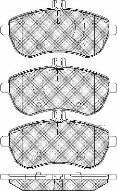 BSF 20072 - Тормозные колодки, дисковые, комплект autospares.lv