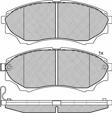 BSF 20192 - Тормозные колодки, дисковые, комплект autospares.lv