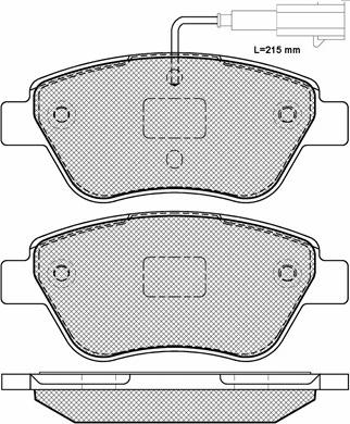 BSF 20197 - Тормозные колодки, дисковые, комплект autospares.lv