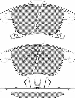 BSF 20141 - Тормозные колодки, дисковые, комплект autospares.lv