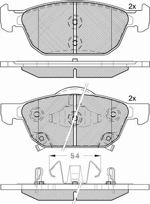 BSF 20159 - Тормозные колодки, дисковые, комплект autospares.lv