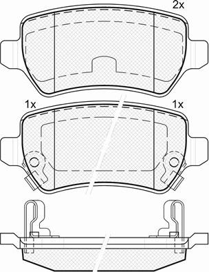 BSF 20156 - Тормозные колодки, дисковые, комплект autospares.lv