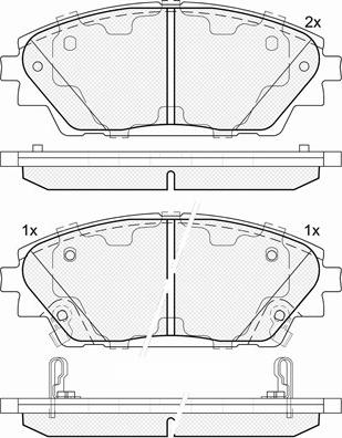 BSF 20150 - Тормозные колодки, дисковые, комплект autospares.lv