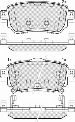 BSF 20161 - Тормозные колодки, дисковые, комплект autospares.lv