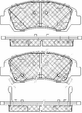 BSF 20123 - Тормозные колодки, дисковые, комплект autospares.lv