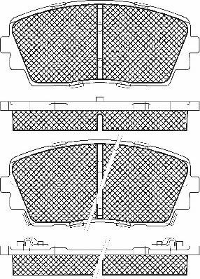 Remy RAP1660 - Тормозные колодки, дисковые, комплект autospares.lv