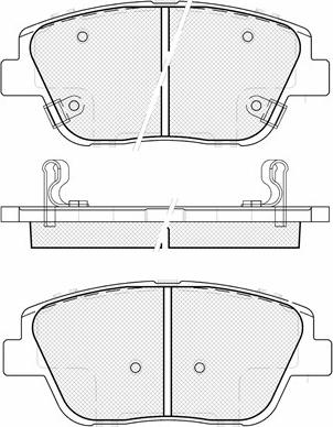 BSF 20176 - Тормозные колодки, дисковые, комплект autospares.lv