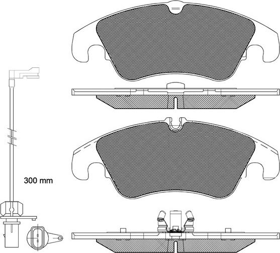 BSF 20319 - Тормозные колодки, дисковые, комплект autospares.lv