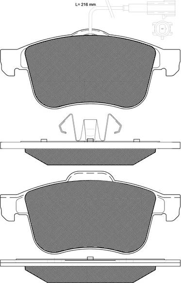 BSF 20317 - Тормозные колодки, дисковые, комплект autospares.lv