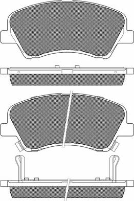 BSF 20331 - Тормозные колодки, дисковые, комплект autospares.lv