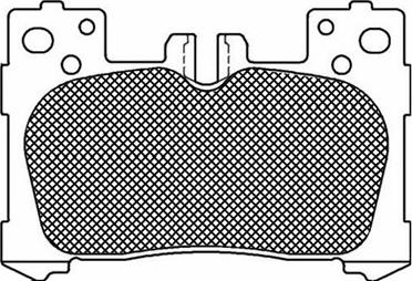 BSF 20322 - Тормозные колодки, дисковые, комплект autospares.lv