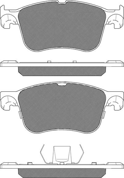 BSF 20297 - Тормозные колодки, дисковые, комплект autospares.lv