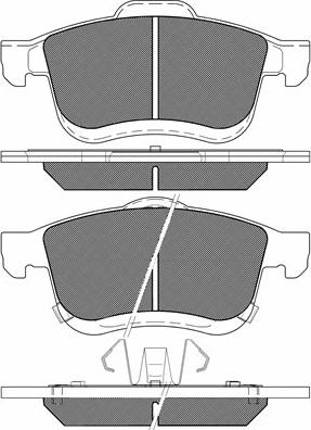 BSF 20240 - Тормозные колодки, дисковые, комплект autospares.lv