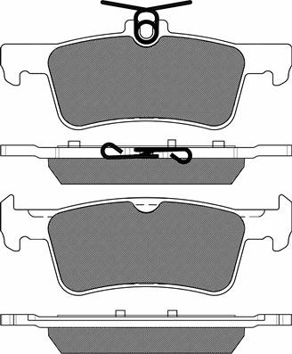 BSF 20243 - Тормозные колодки, дисковые, комплект autospares.lv