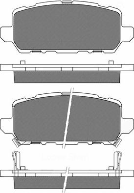 BSF 20252 - Тормозные колодки, дисковые, комплект autospares.lv