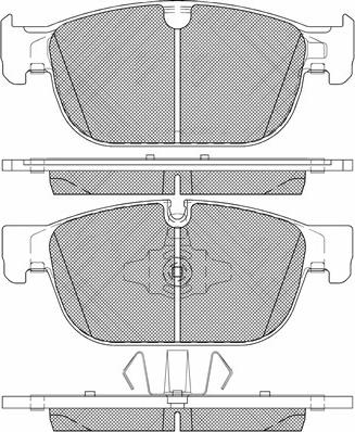 BSF 20206 - Тормозные колодки, дисковые, комплект autospares.lv