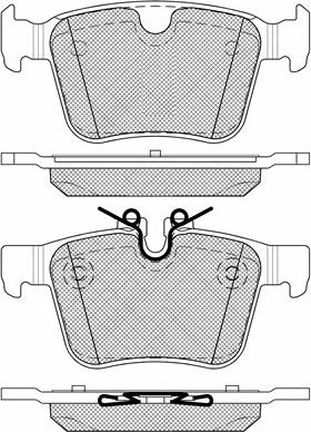 BSF 20219 - Тормозные колодки, дисковые, комплект autospares.lv