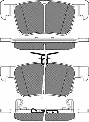 BSF 20210 - Тормозные колодки, дисковые, комплект autospares.lv