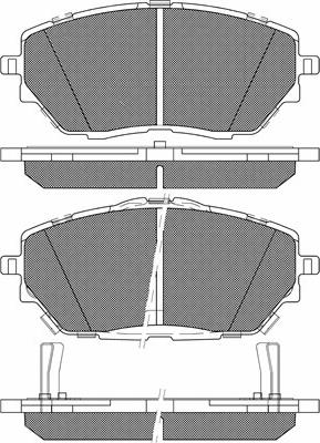 BSF 20211 - Тормозные колодки, дисковые, комплект autospares.lv