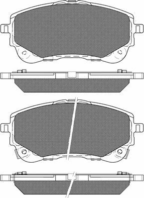 BSF 20280 - Тормозные колодки, дисковые, комплект autospares.lv