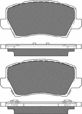 BSF 20287 - Тормозные колодки, дисковые, комплект autospares.lv