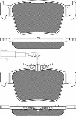 Starline BD S985P - Тормозные колодки, дисковые, комплект autospares.lv