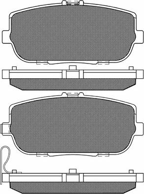 BSF 20238 - Тормозные колодки, дисковые, комплект autospares.lv