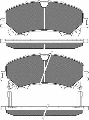 BSF 20224 - Тормозные колодки, дисковые, комплект autospares.lv