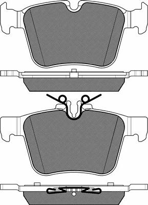 BSF 20222 - Тормозные колодки, дисковые, комплект autospares.lv