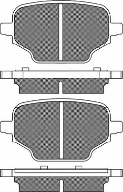 BSF 20279 - Тормозные колодки, дисковые, комплект autospares.lv