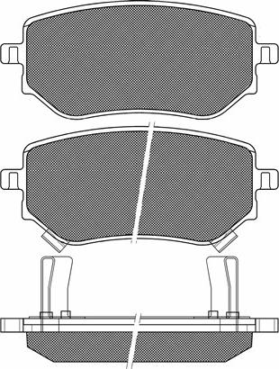 BSF 20272 - Тормозные колодки, дисковые, комплект autospares.lv