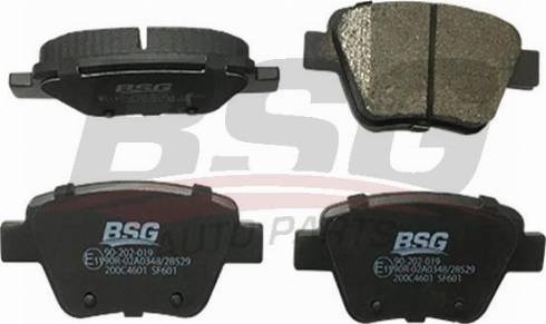 BSG BSG 90-202-019 - Тормозные колодки, дисковые, комплект autospares.lv