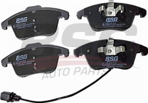 BSG BSG 90-202-016 - Тормозные колодки, дисковые, комплект autospares.lv