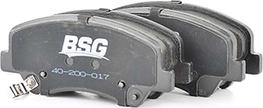 BSG BSG 40-200-017 - Тормозные колодки, дисковые, комплект autospares.lv