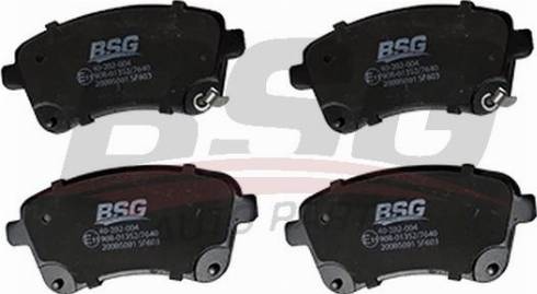 BSG BSG 40-202-004 - Тормозные колодки, дисковые, комплект autospares.lv