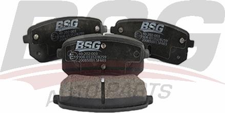 BSG BSG 40-202-003 - Тормозные колодки, дисковые, комплект autospares.lv