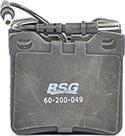BSG BSG 60-200-049 - Тормозные колодки, дисковые, комплект autospares.lv