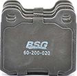 BSG BSG 60-200-020 - Тормозные колодки, дисковые, комплект autospares.lv