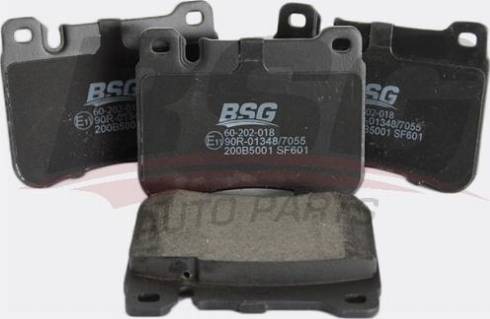 BSG BSG 60-202-018 - Тормозные колодки, дисковые, комплект autospares.lv