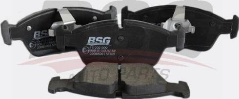 BSG BSG 15-202-009 - Тормозные колодки, дисковые, комплект autospares.lv