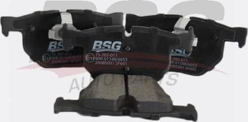 BSG BSG 15-202-011 - Тормозные колодки, дисковые, комплект autospares.lv