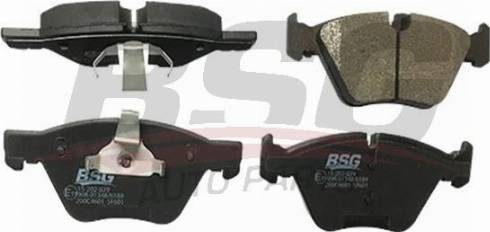 BSG BSG 15-202-029 - Тормозные колодки, дисковые, комплект autospares.lv
