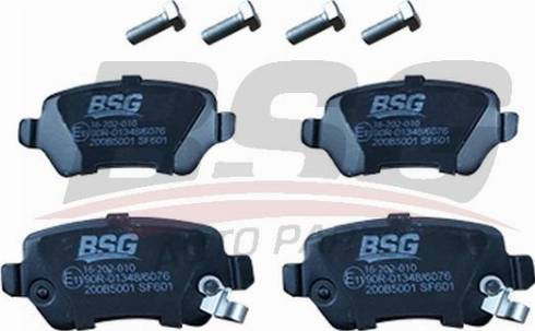 BSG BSG 16-202-010 - Тормозные колодки, дисковые, комплект autospares.lv