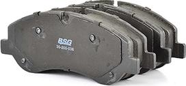 BSG BSG 30-200-036 - Тормозные колодки, дисковые, комплект autospares.lv