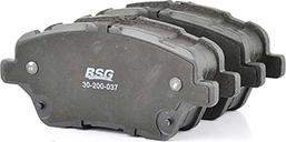 BSG BSG 30-200-037 - Тормозные колодки, дисковые, комплект autospares.lv