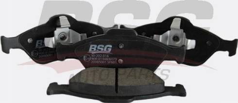 BSG BSG 30-202-016 - Тормозные колодки, дисковые, комплект autospares.lv